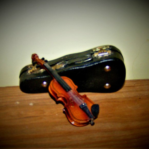 REALISTIC MINITURE VIOLIN AND CASE Host Pick!🎉 - Picture 2 of 12